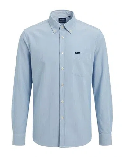 Façonnable Man Shirt Light Blue Size S Cotton