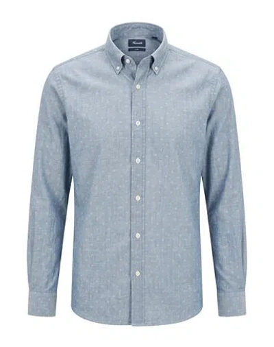 Façonnable Man Shirt Light Blue Size S Cotton