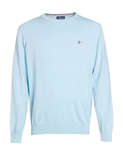 Façonnable Man Sweater Light Blue Size S Cotton