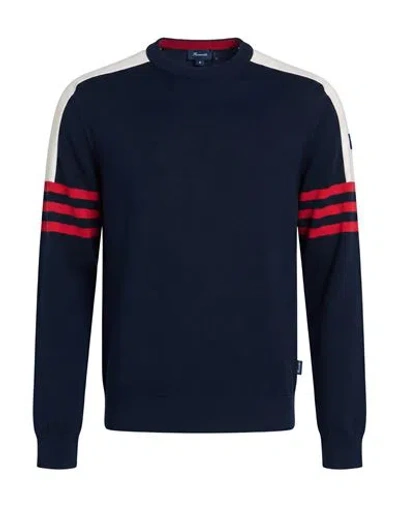 Façonnable Man Sweater Midnight Blue Size S Cotton In Multi