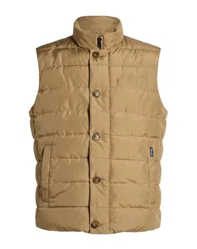 Façonnable Man Vest Sand Size S Polyester In Multi