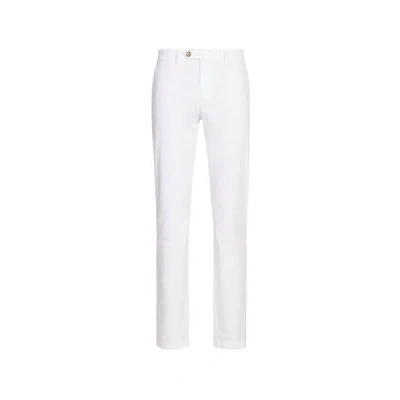 Façonnable Pantalon Chino En Coton Mélangé In White
