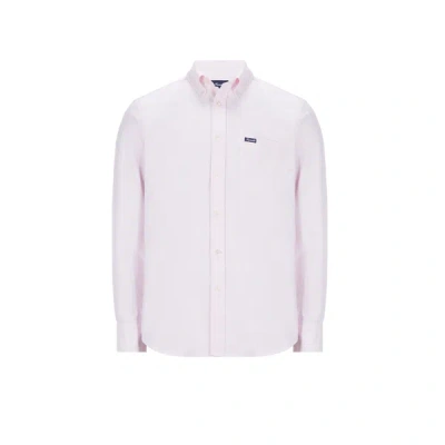 Façonnable Plain Cotton Shirt In Pink