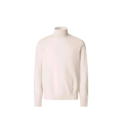 Façonnable Pull Col Roulé En Laine In White