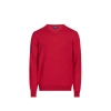Façonnable Pull Col V En Laine In Red