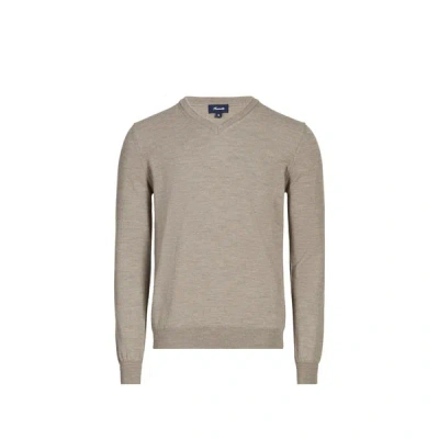 Façonnable Pull Col V En Laine In Green