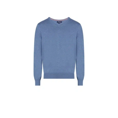 Façonnable Pull En Coton Et Soie In Blue