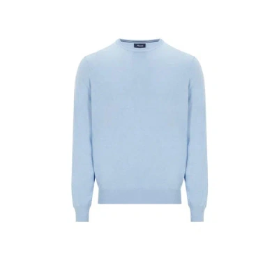Façonnable Cotton And Linen Jumper In Blue