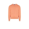Façonnable Pull En Coton Et Soie In Orange