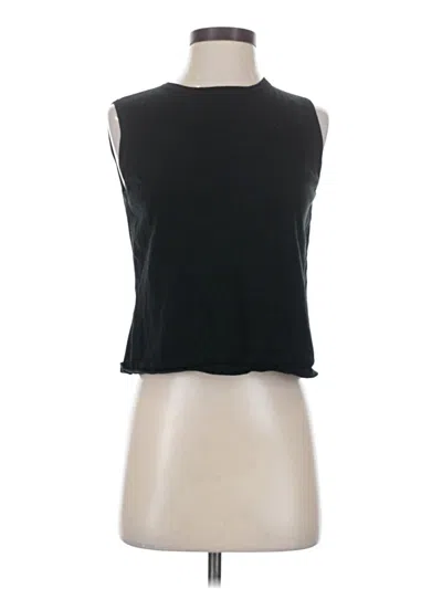 Pre-owned Façonnable Sleeveless Top Black Halter Neckline Tops