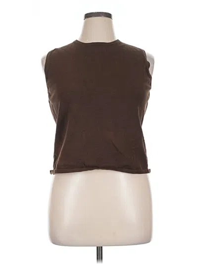 Pre-owned Façonnable Sleeveless T-shirt In Brown