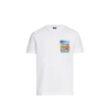 Façonnable T-shirt Imprimé En Coton In Brown