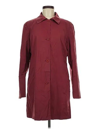 Pre-owned Façonnable Trenchcoat In Burgundy