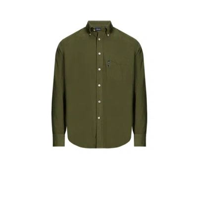Façonnable Wool-blend Shirt In Green
