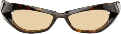 Factory900 Brown Fa-240 Sunglasses In Black
