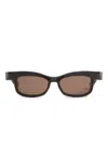 Factory900 Rectangular Sunglasses Fa-143 In Brown