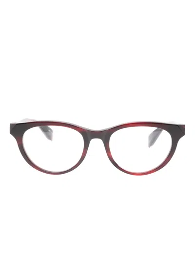 Factory900 Geometric-frame Glasses In Red