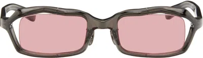 Factory900 Gray Fa-076 Sunglasses In Black