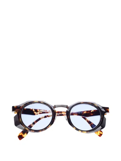 Factory900 Round-frame Glasses In Brown