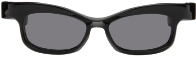 Factory900 Ssense Exclusive Black Fa-143 Sunglasses In 001 Ar Grey
