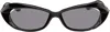 Factory900 Ssense Exclusive Black Fa-241 Sunglasses In 001 Black + Gray