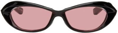 Factory900 Ssense Exclusive Black Fa-241 Sunglasses In 001 Red