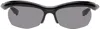 Factory900 Ssense Exclusive Black Fa-428 Sunglasses In 001 Black + Grey