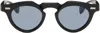 Factory900 Ssense Exclusive Black Rf-046 Sunglasses In 001 Black + Blue