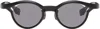 Factory900 Ssense Exclusive Black Rf-180 Sunglasses In 001 Black + Grey