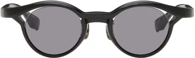 Factory900 Ssense Exclusive Black Rf-180 Sunglasses In 001 Black + Grey