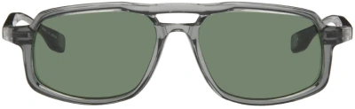 Factory900 Ssense Exclusive Gray Rf-160 Sunglasses In 493 Ar Green