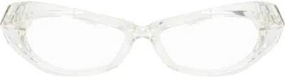 Factory900 Transparent Fa-240 Glasses In White