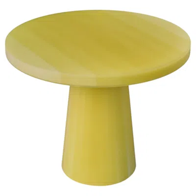 Pre-owned Facture Studio Scale Bistro Table In Yellow Epoxy Resin, Contemporary Table By Facture