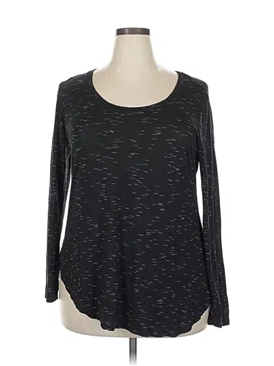 Pre-owned Faded Glory 3/4 Sleeve T-shirt In Black