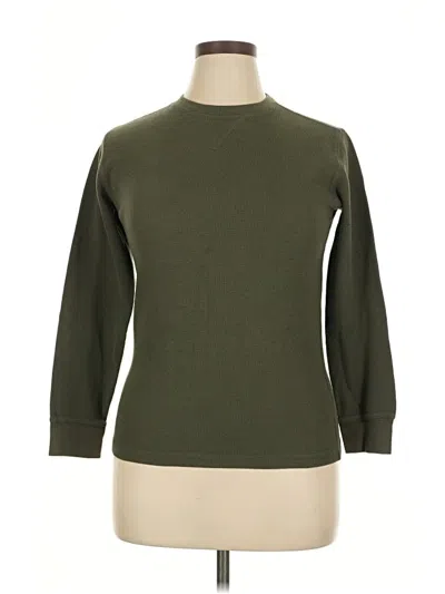 Pre-owned Faded Glory 3/4 Sleeve T-shirt In Green