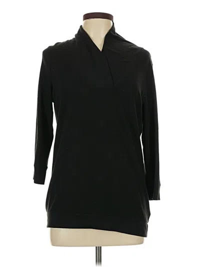 Pre-owned Faded Glory 3/4 Sleeve Top Black Cowl Neck Tops