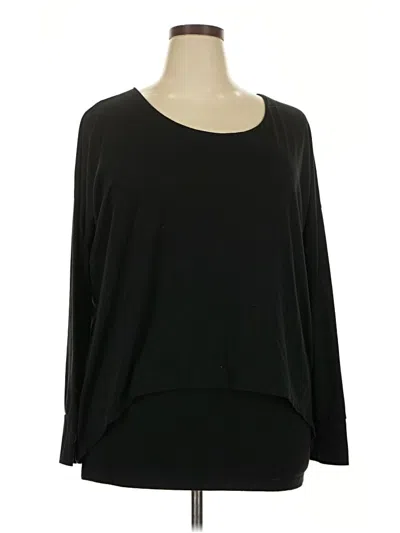 Pre-owned Faded Glory 3/4 Sleeve T-shirt In Black