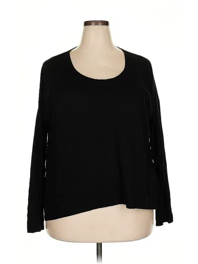Pre-owned Faded Glory 3/4 Sleeve T-shirt In Black