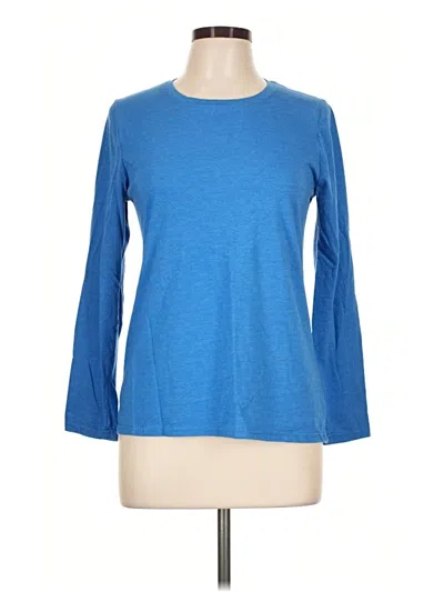 Pre-owned Faded Glory 3/4 Sleeve T-shirt In Blue