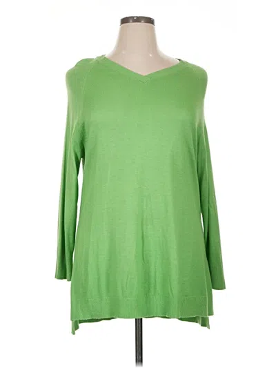 Pre-owned Faded Glory 3/4 Sleeve T-shirt In Green