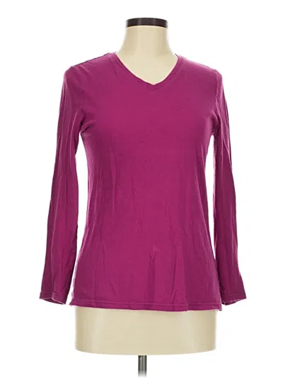Pre-owned Faded Glory 3/4 Sleeve T-shirt In Purple