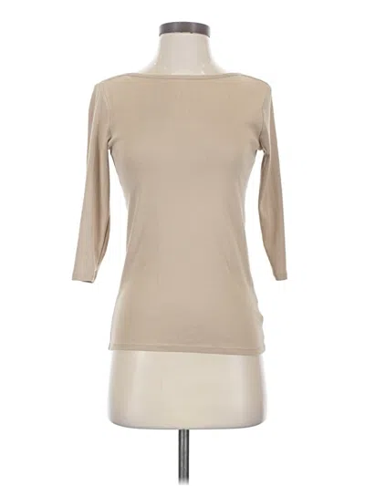 Pre-owned Faded Glory 3/4 Sleeve T-shirt In Tan
