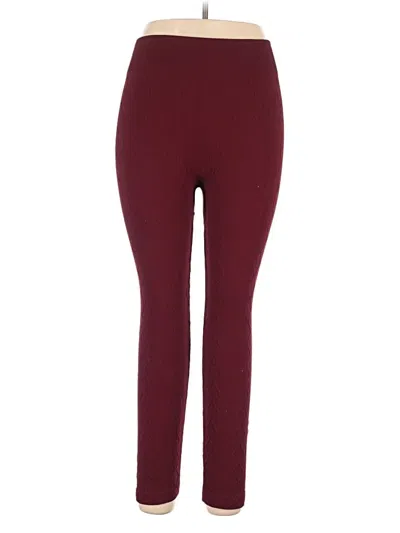 Pre-owned Faded Glory Active Pants In Burgundy