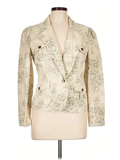 Pre-owned Faded Glory Blazer Jacket In Ivory