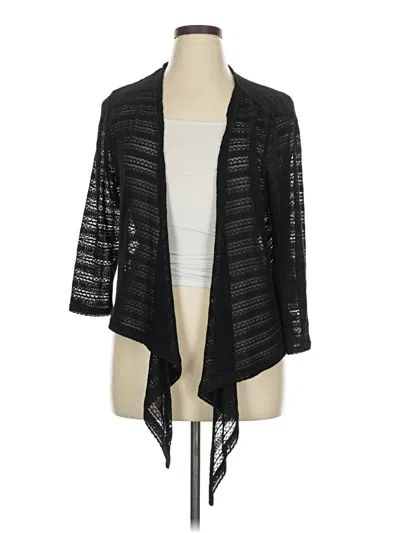 Pre-owned Faded Glory Cardigan Sweater In Black