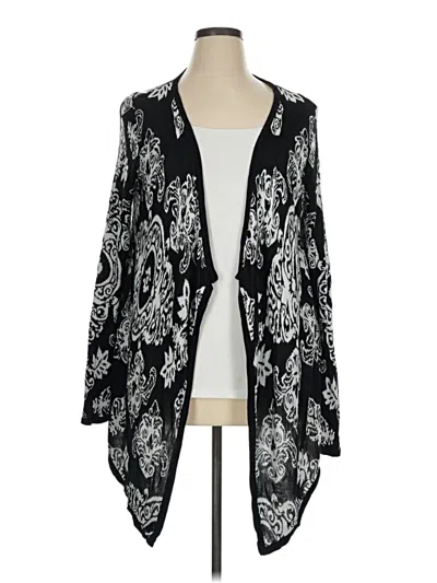 Pre-owned Faded Glory Cardigan Sweater In Black