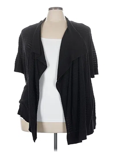 Pre-owned Faded Glory Cardigan Sweater In Black