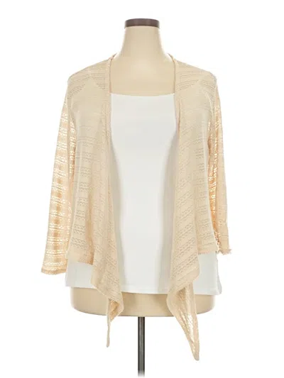 Pre-owned Faded Glory Cardigan Sweater In Brown