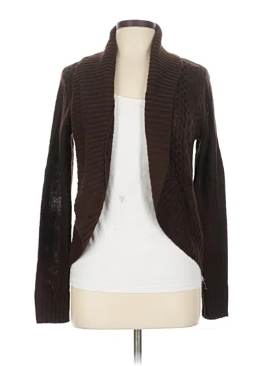 Pre-owned Faded Glory Cardigan Sweater In Brown