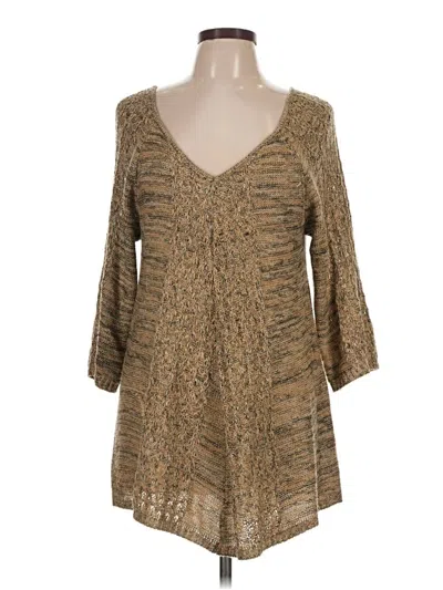 Pre-owned Faded Glory Cardigan Sweater In Brown